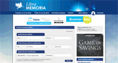 Desktop Screenshot of libramemoria.com