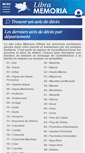 Mobile Screenshot of libramemoria.com