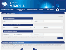 Tablet Screenshot of libramemoria.com